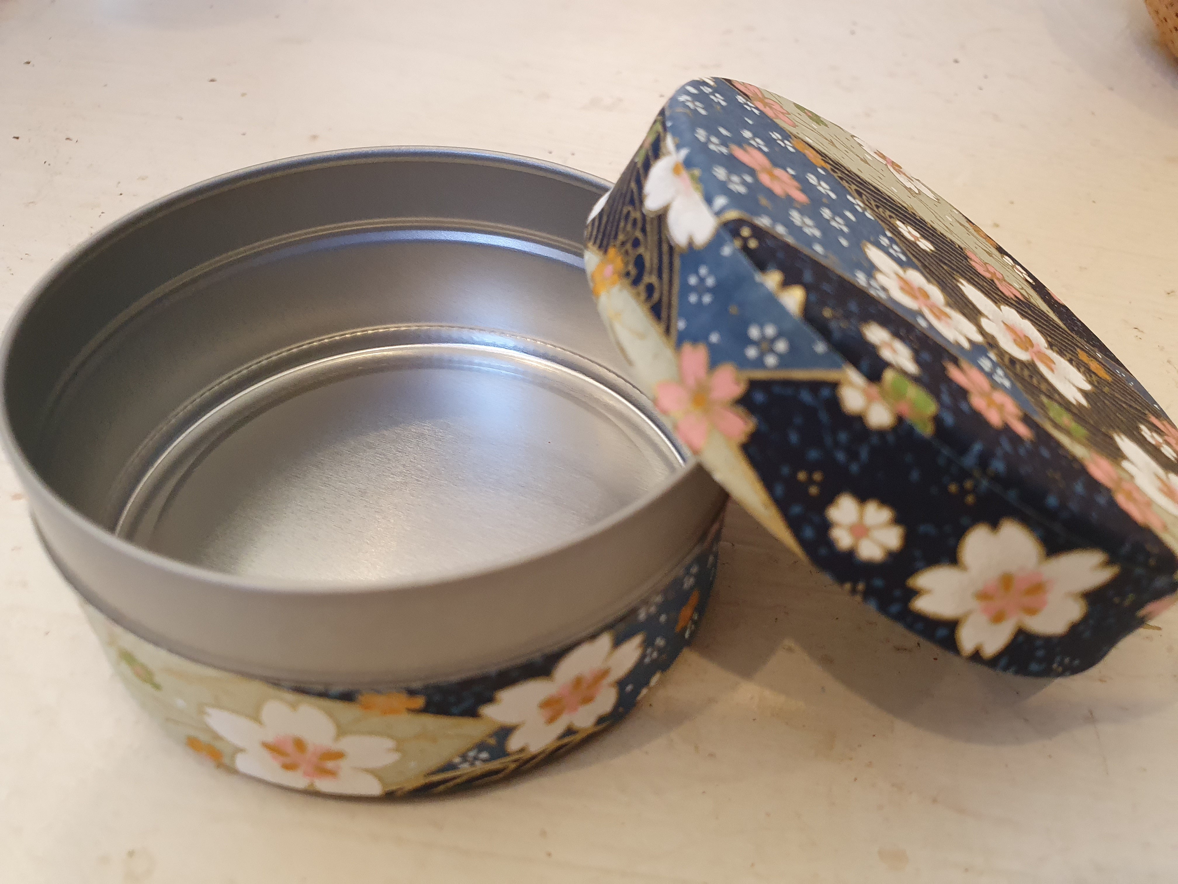 Japanese Washi paper canister Flat Small